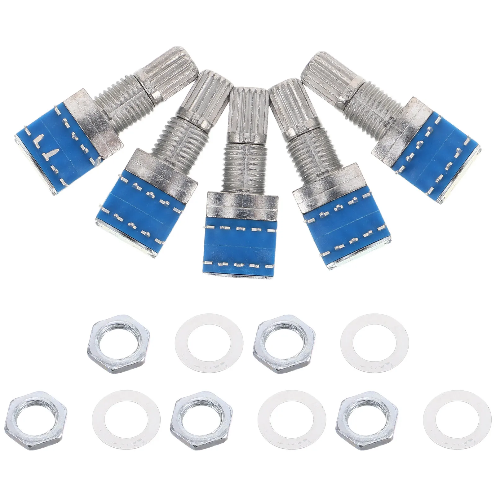 

5Pcs Multi-Position Rotary Switch Metal Encoder Precision Digital Potentiometer Replacement Compact Metal Shaft for Audio