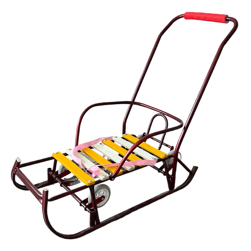 

Оптовые высококачественные четырехколесные зимние уличные санки-бобслей из металла и дерева