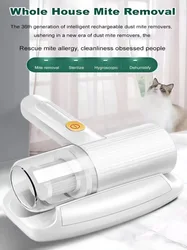Household Bed Mite Removal Handheld Portable Vacuum Cleaner UV Lamp Mite Removal
