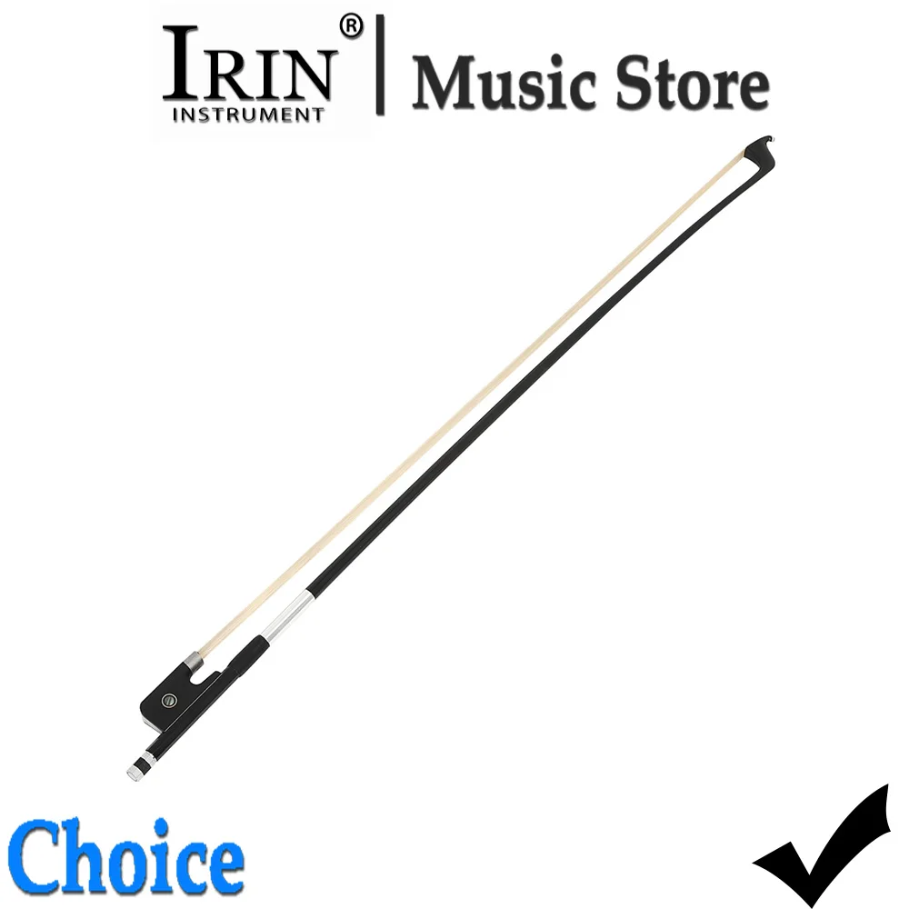 IRIN Cello Bow Black Carbon Fiber High Quality Ebony White Cello Bow Hair Cello String Instrument Parts & Accessories