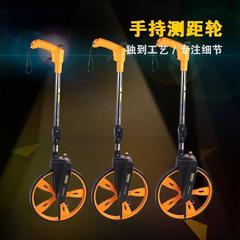 Handheld 10000M foldable rubber distance measuring wheel large wheel distance measuring vehicle