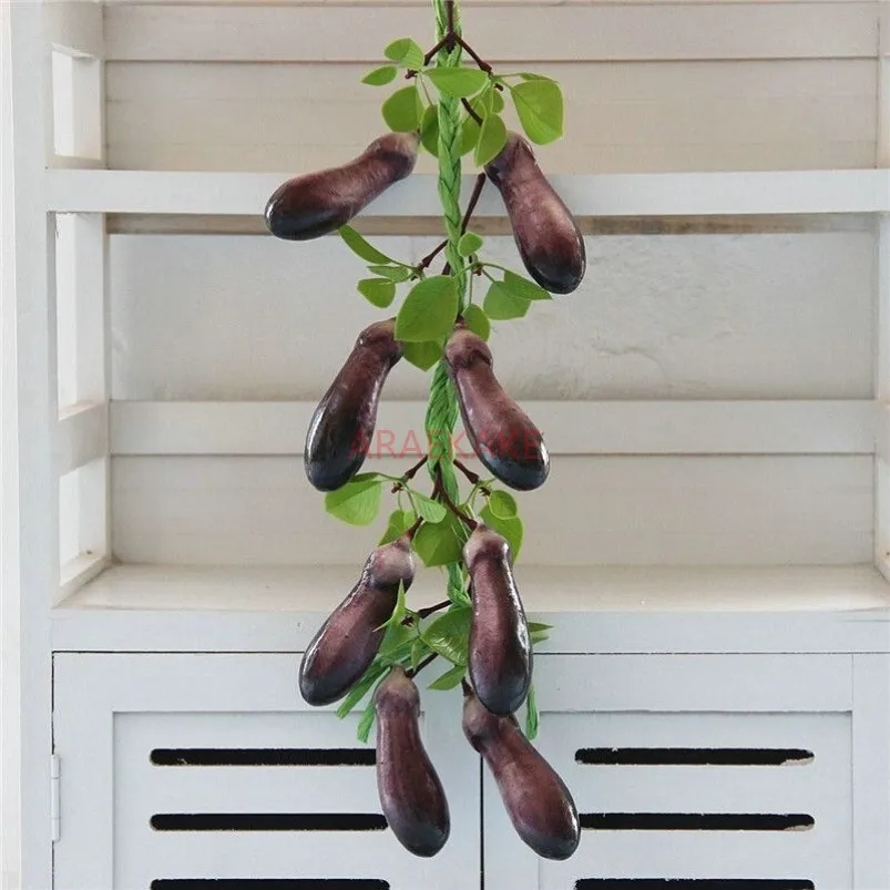 Imitation of real and fake chili vines, fake vegetable pendants, restaurant model, fruit and vegetable farmhouse tourism