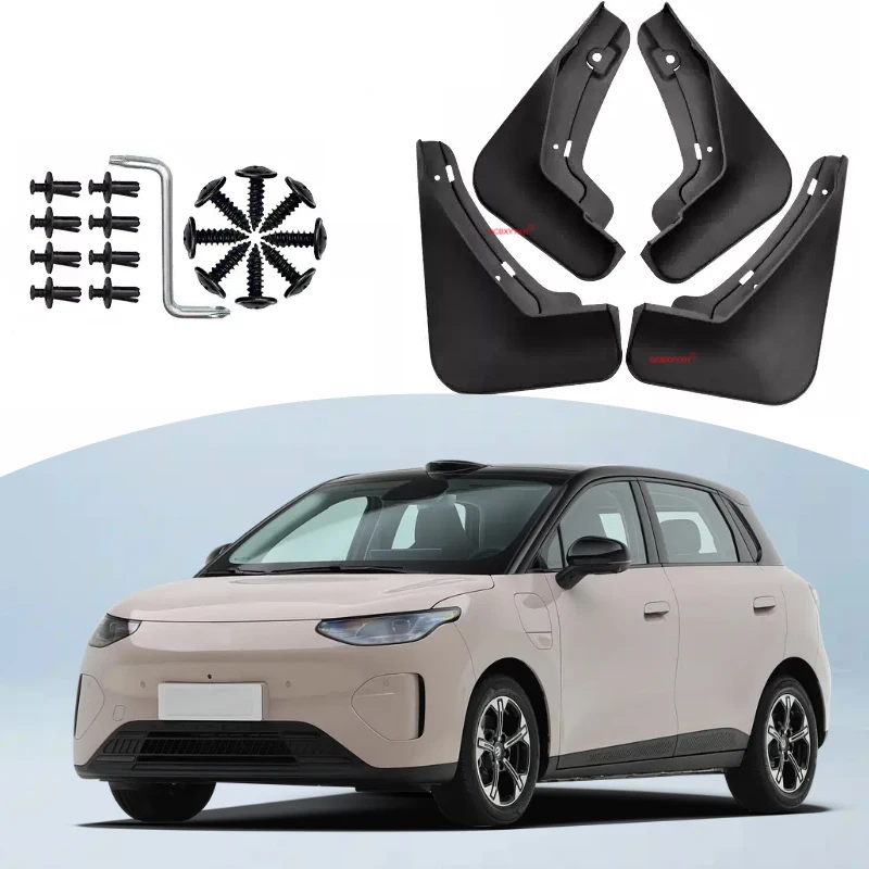 4PCS Car Fender Mud Flap For LEAPMOTOR B03 A05 2026-Present Auto Premium Splash Guard Anti-dirt Wear-resistant Body Accessory