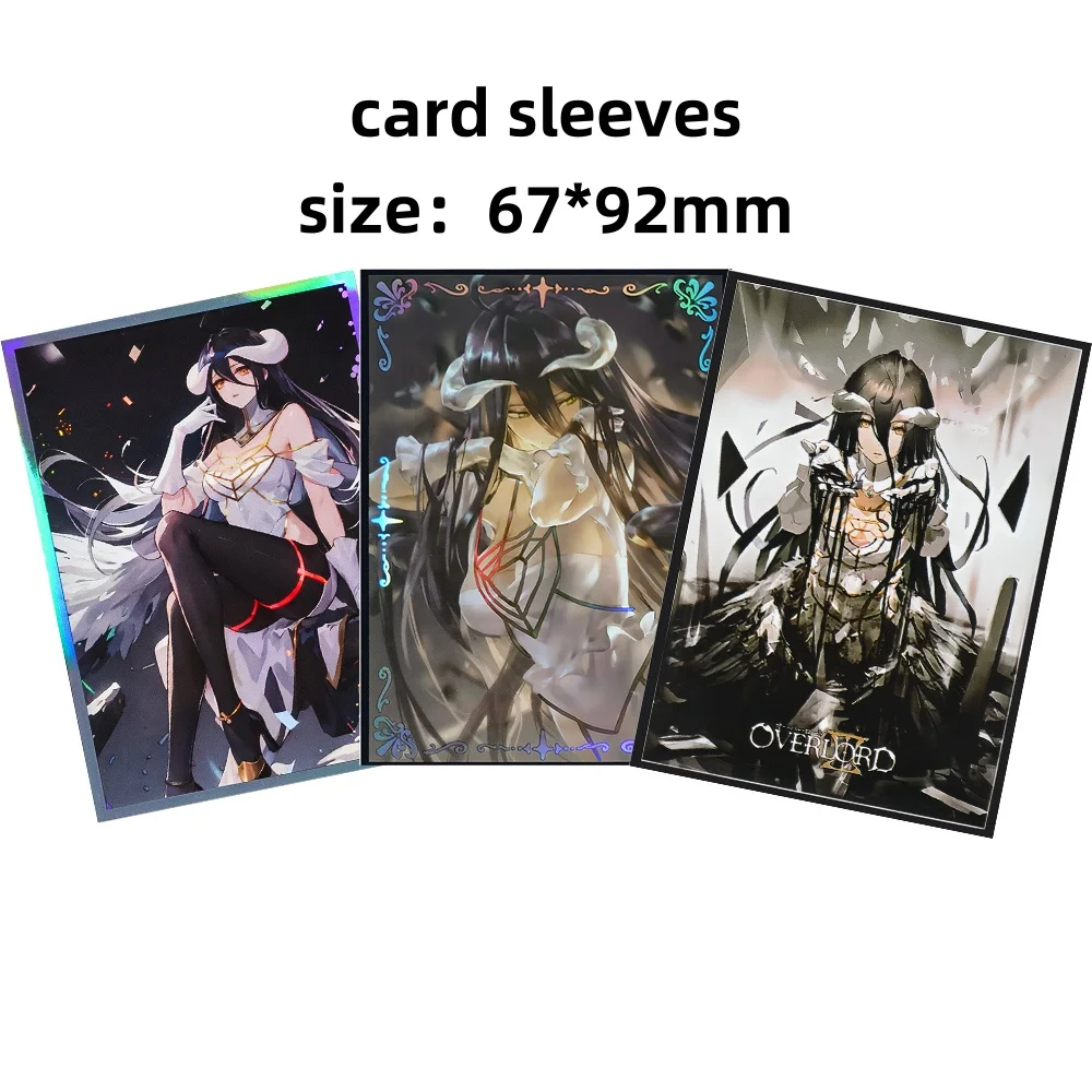 

67x92mm Three Styles Holographic Anime Card Sleeves Overlord Board Game Trading Card Protector for MGT/PKM/PTCG Game Cards