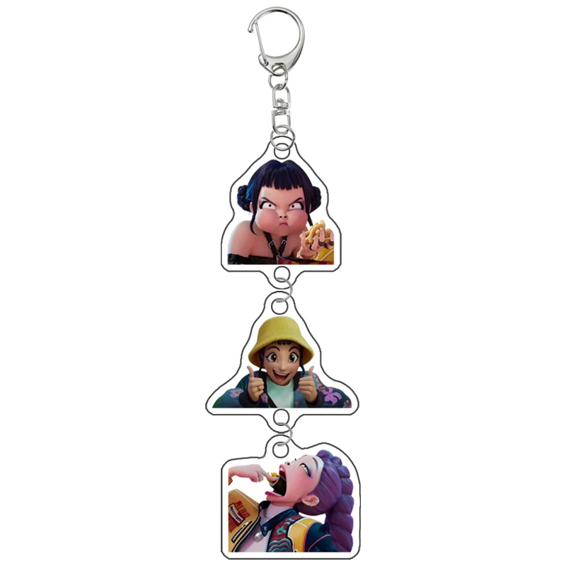 NOWY K-Pop Demon Hunters Preorder Huntr-x Brelok - Fan Art Samodzielnie Wykonany Akrylowy Charms Anime Klasyczne Gry Kolekcja Prezent