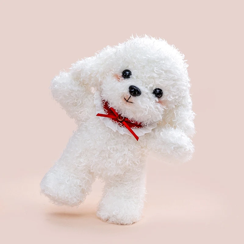 Adorable White Teddy With Skeleton Versatile Design Delicate Huggable Dog Doll Lovely Gifts For Friends