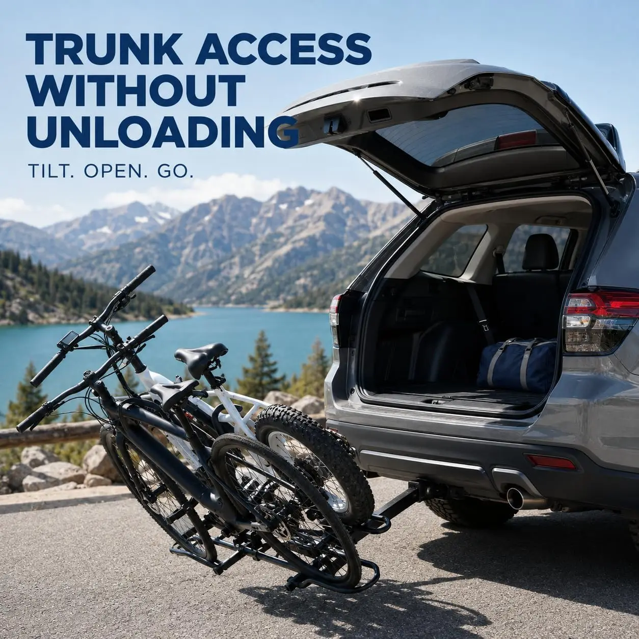 2 Bike Hitch Mount Bike Rack Easy to Install Bicycle Carrier for SUV Car Truck 176 LBS  2