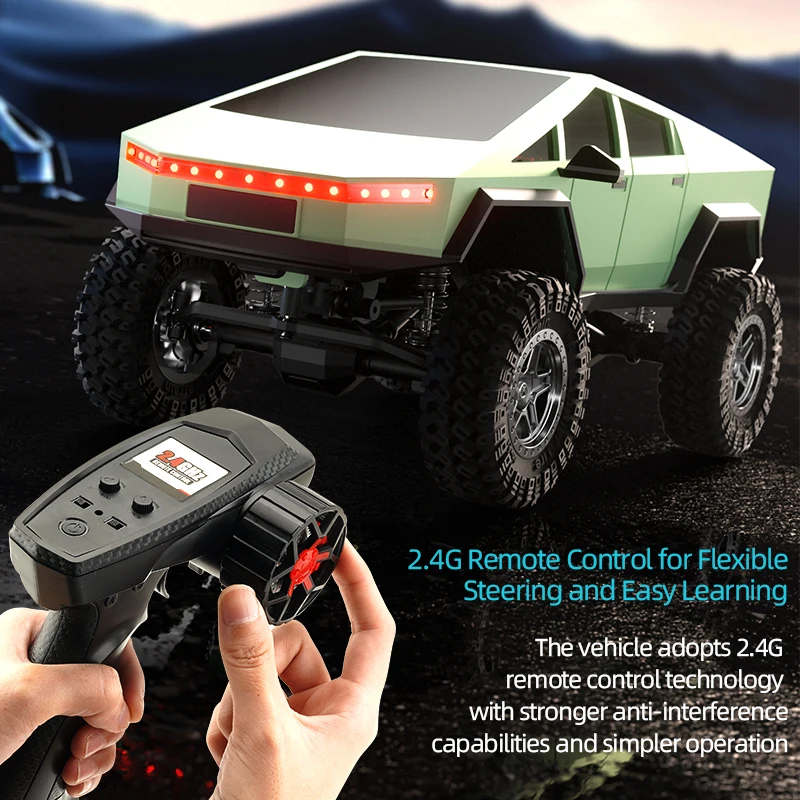 Neue JJRC C8818 RC Pickup Auto 1:18 2,4G 4WD Off-Road Crawler Klettern Fernbedienung Auto Simulation Modell spielzeug Geschenk Für Kinder