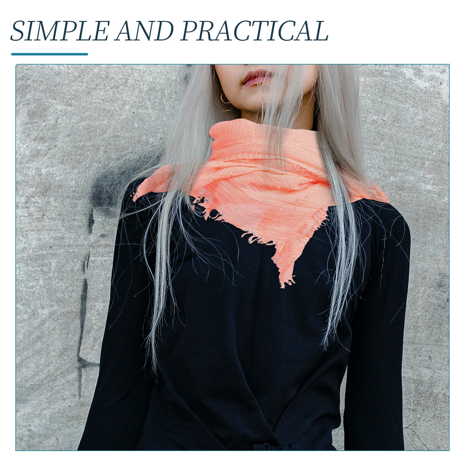 

1pc Cotton Linen Scarf Crumpled Style Simple Elegant Natural Fabric Solid Color Lightweight Comfortable Wrap for Women