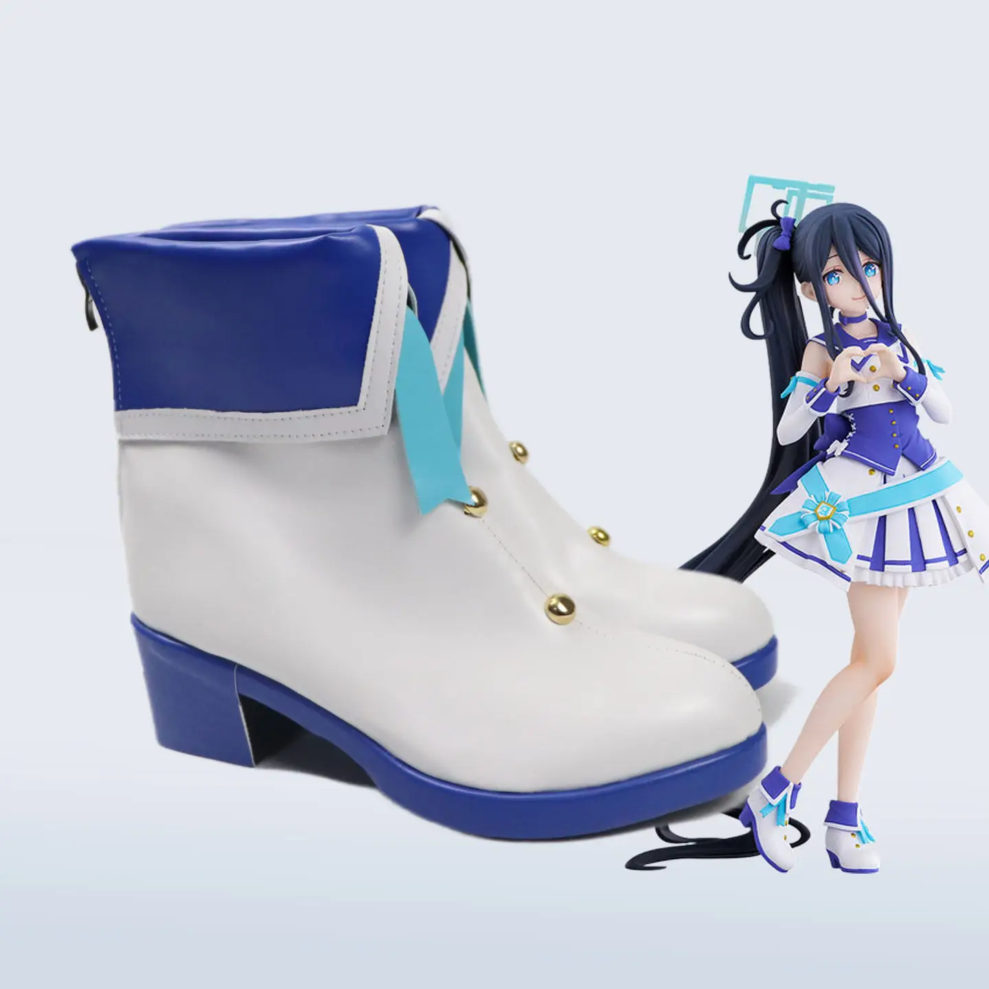 

Обувь для косплея Алисы из игры Blue Archive, ботинки, реквизит для костюма, обувь для конвенций и вечеринок на Хэллоуин