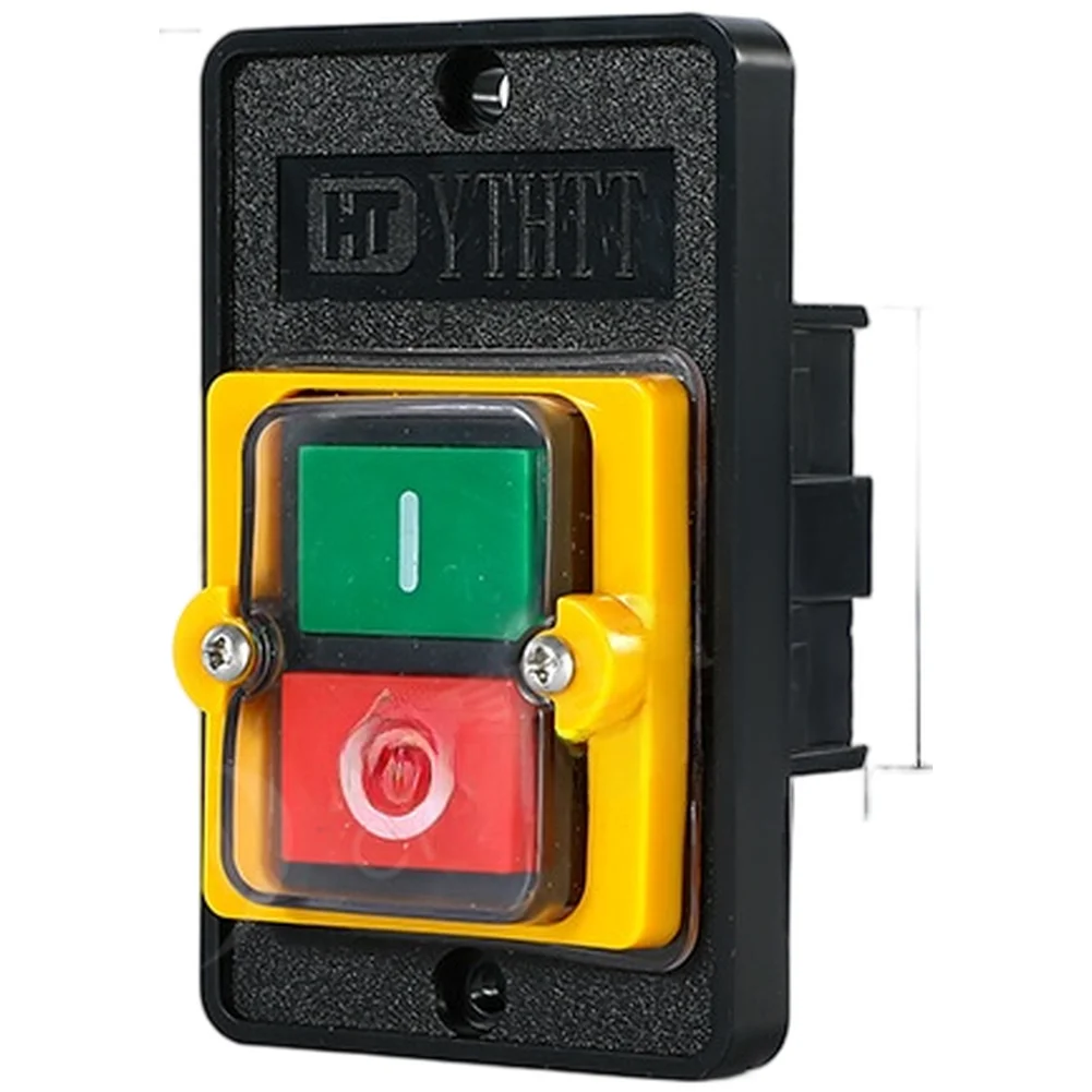 Copper Silver Contacts IP65 Rated Switch Easy Installation Push Button Switch Metal Head Design Three-phase 380V Wiring