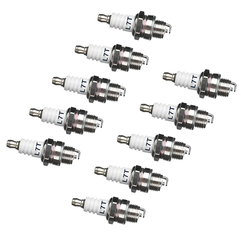 

ABFI 10 шт. Свечи зажигания премиум-класса L7T для 2-тактных бензопил, кусторезов и воздуходувок - аксессуары для двигателя