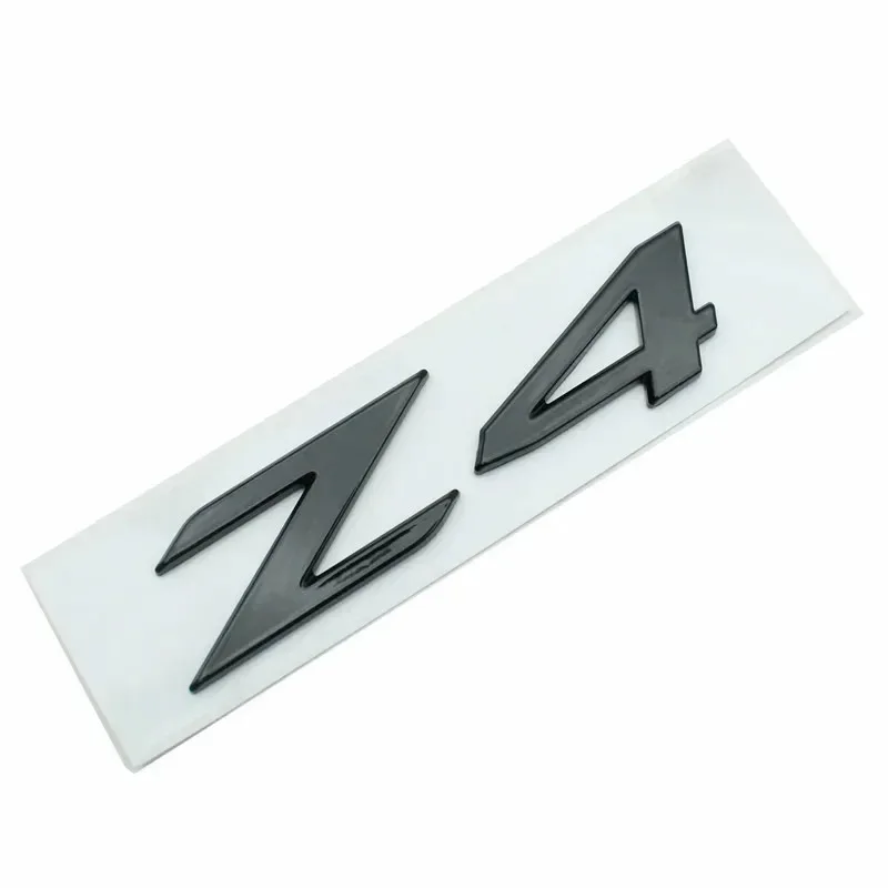 3D Adhesive Chrome Black Logo Z4 Emblem Letters Car Rear Trunk Badge Decal For BMW Z4 E85 E89 G29 Z4 Sticker Accessories - view 3