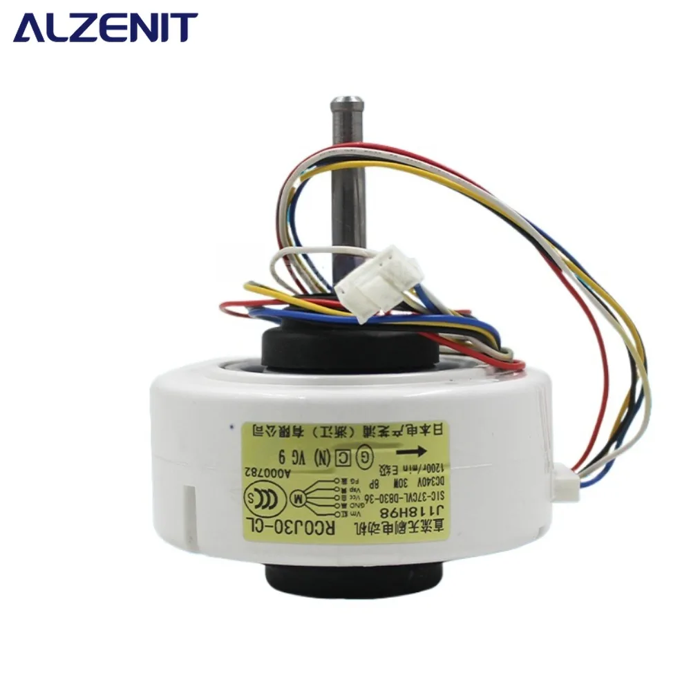 

New For Mitsubishi Air Conditioner DC Fan Motor J118H98 DC340V 30W 1200r/min SIC-37CVL-D830-36 RC0J30-CL Conditioning Parts