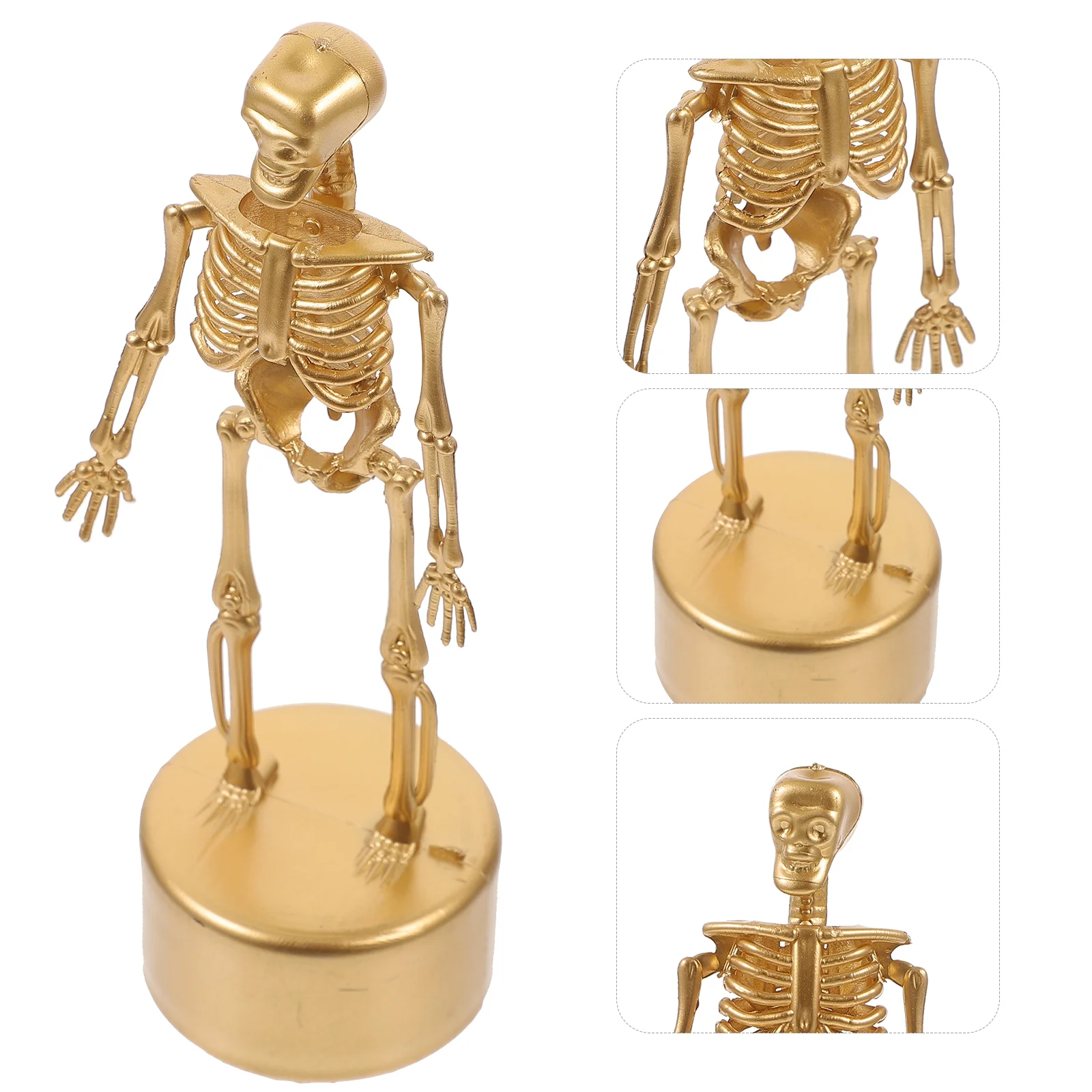 Props Halloween Desktop Decoration Skull Statuette Trophy Ornaments Upright Style Decorations Plastic Party Layout