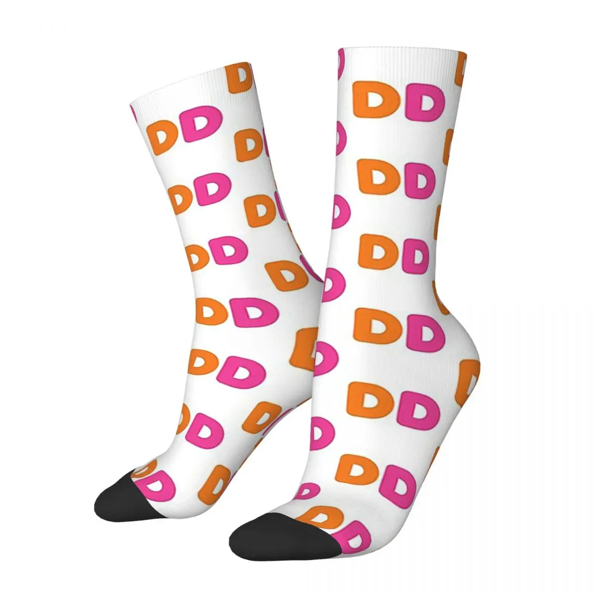 I Love Dunkin Donuts Socks Harajuku Sweat Absorbing Stockings All Season Long Socks Accessories for Man's Woman's Gifts