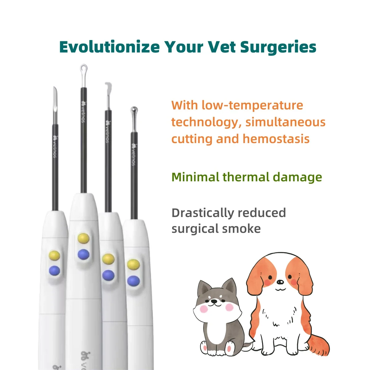 Veterinary Ultrasonic Scalpel High-Frequency Electrosurgical Unit Pet Tissue Cutting Low-Temperature Vessel Sealing Hemostasis