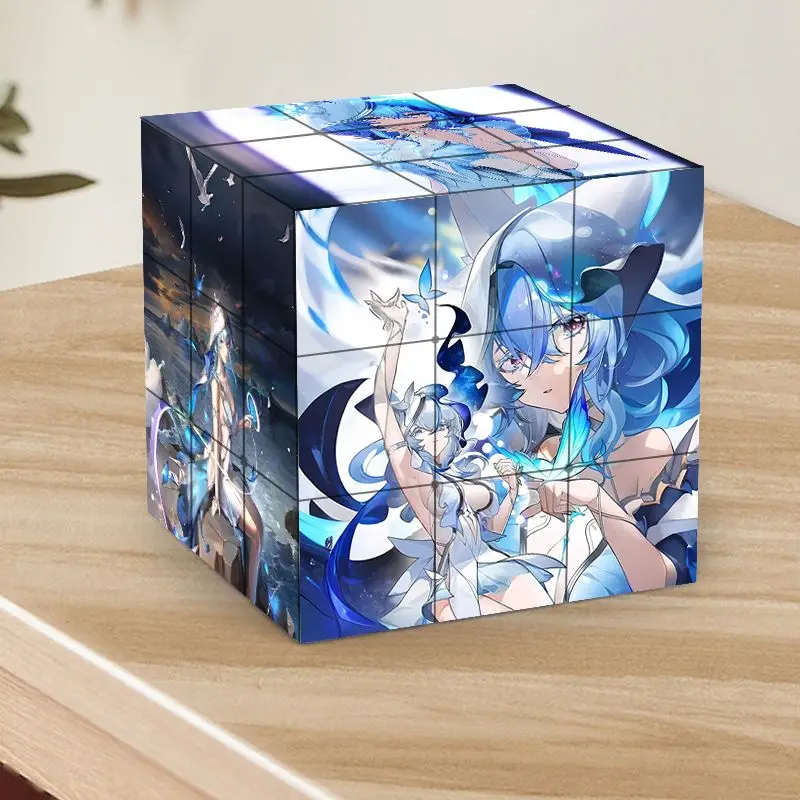 أنيمي Wuthering موجات The Shorekeeper Unzip الطلب الثالث لغز روبيك مكعب لغز الأصالة الأطفال هدايا عيد الميلاد #4