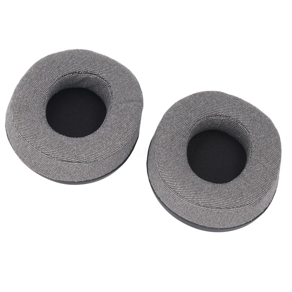 2PCS Soft and Comfortable Replacement Ear Pads Cotton And Linen Fabric Noise Isolation Ear Cushions for SHP9500 SHP9600