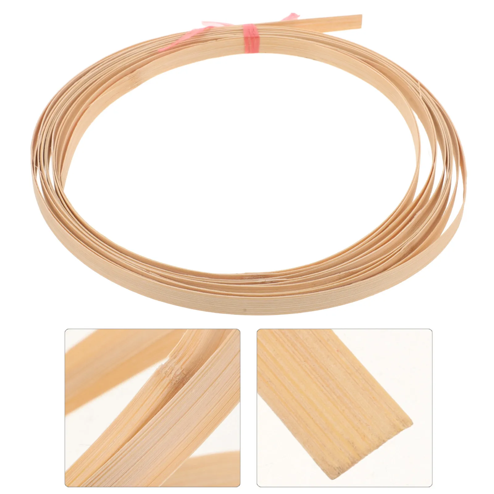 

2 Rolls Eco Friendly Bamboo Weaving Strip for DIY Basket Making Woven Home Decor Furniture Repair Crafting Bamboo Flat