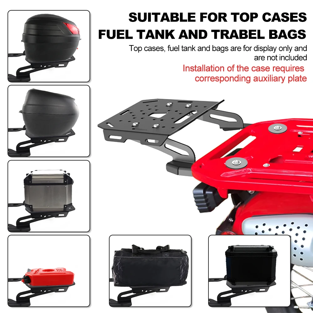 الرف الخلفي الناقل الرف قوس صالح لهوندا CT125 تريل/125 هنتر شبل 2021-2025 دراجة نارية الخلفية رف أمتعة البضائع العلوي