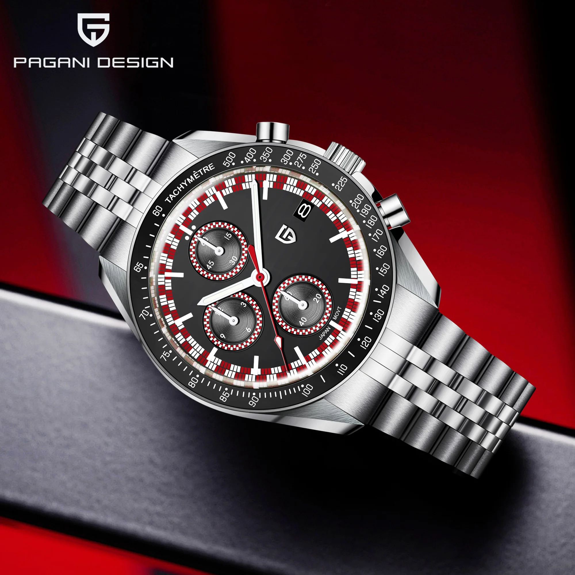 

2025 New Men's Watches PAGANI DESIGN Top Brand Quartz Wristwatch Luxury Chronograph Watches For Men Stainless Steel Sport Clocks