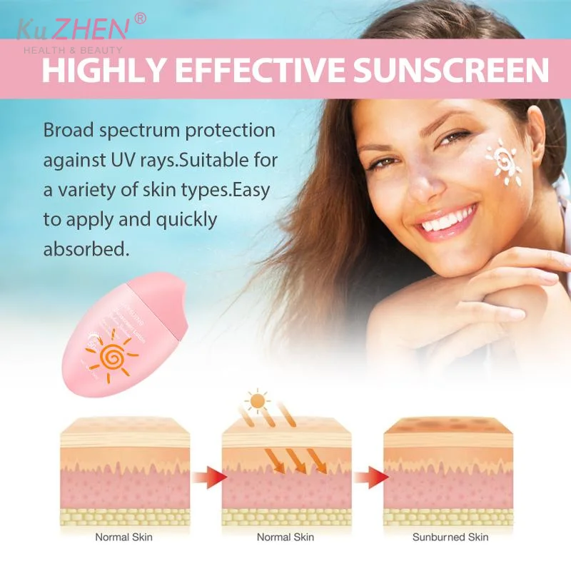 Face Sunscreen SPF 50+ Water Resistant Prevent Sunburn UV Protection Nourishing Skin Broad Spectrum Refreshing Sunblock Lotion