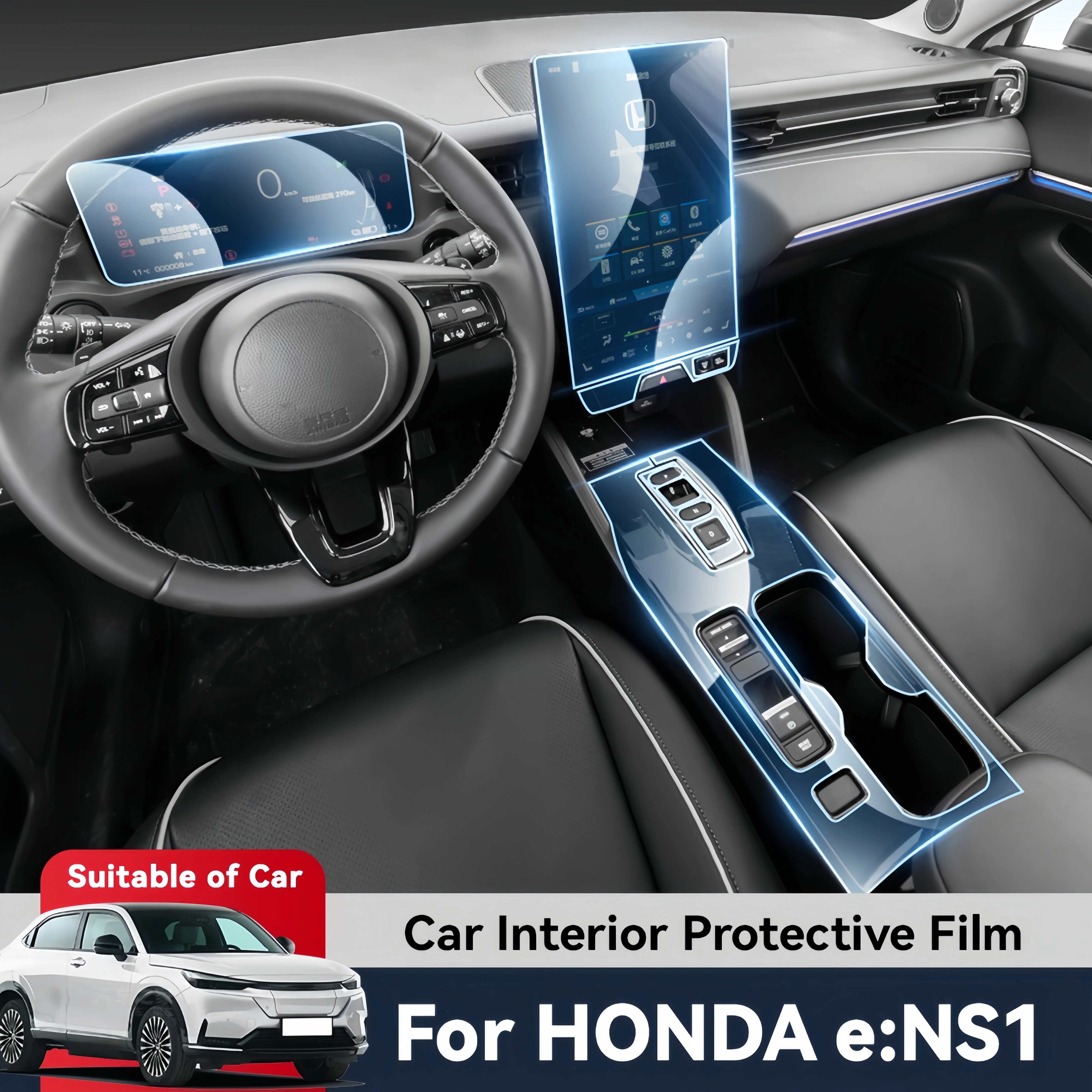 Auto Central Control TPU Navigation Anti Scratch interior Protection Film GPS Navigation For HONDA eNS1 2022-2024 eNS1