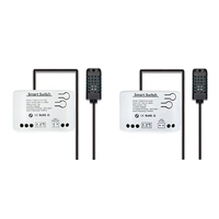 A75T Tuya Zigbee 1 Gang Smart Switch With Temperature Humidity Sensor,Tuya Smart Life APP,Passive Dry Contact Relay