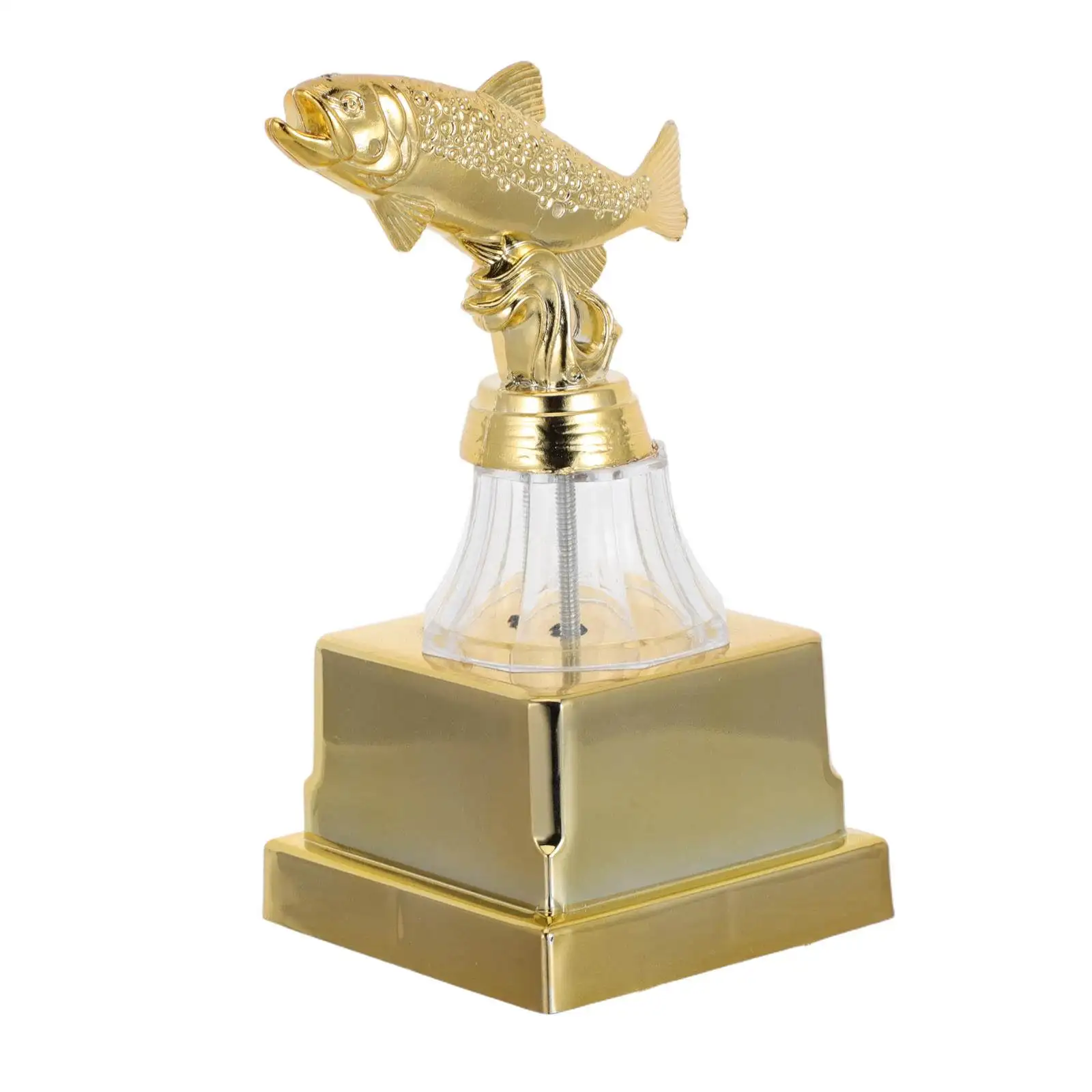 Small Golden Fish Trophy Mini Champion Award for Fishing Winner Prize Sports Competition Reward