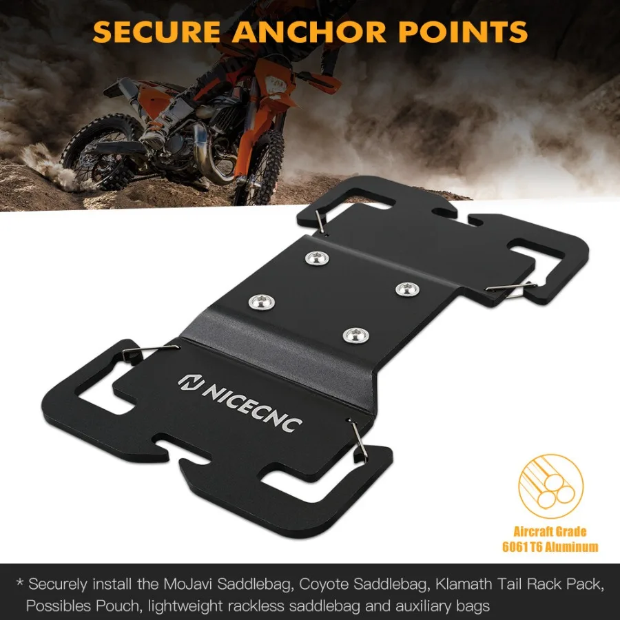 رف خلفي للحاجز الخلفي لـ 125501 TC TE FC FE TX FX 20142025 ملحقات الدراجة النارية خفيفة الوزن ومتينة من سبائك الألومنيوم #4