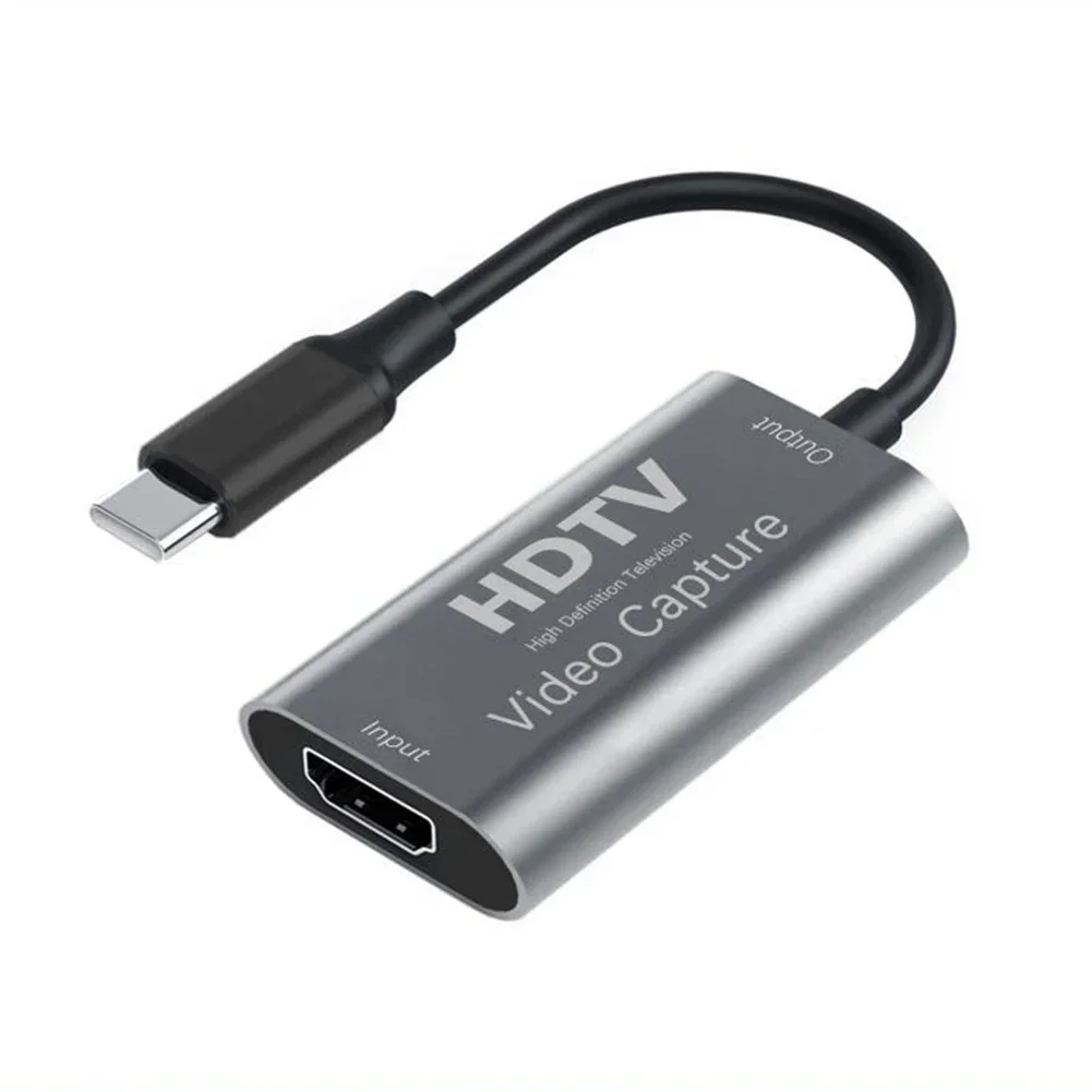 Tarjeta de captura de vídeo 4K tipo C 1080P, grabador de vídeo compatible con HDMI, caja de grabación para Macbook, PS4, grabadora de cámara de juego, transmisión en vivo