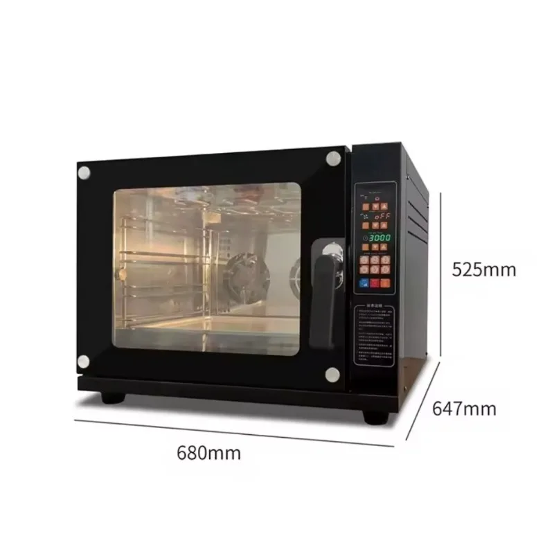 4 Layer Mini Electric Convection Bread Baking Oven With 4 Trays