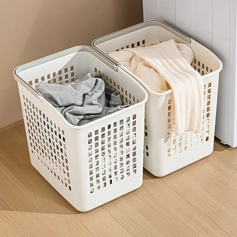 3-Tier Movable Laundry Storage Trolley Breathable Bathroom Washing Shelf Household Dirty Laundry Organizer with Wheels