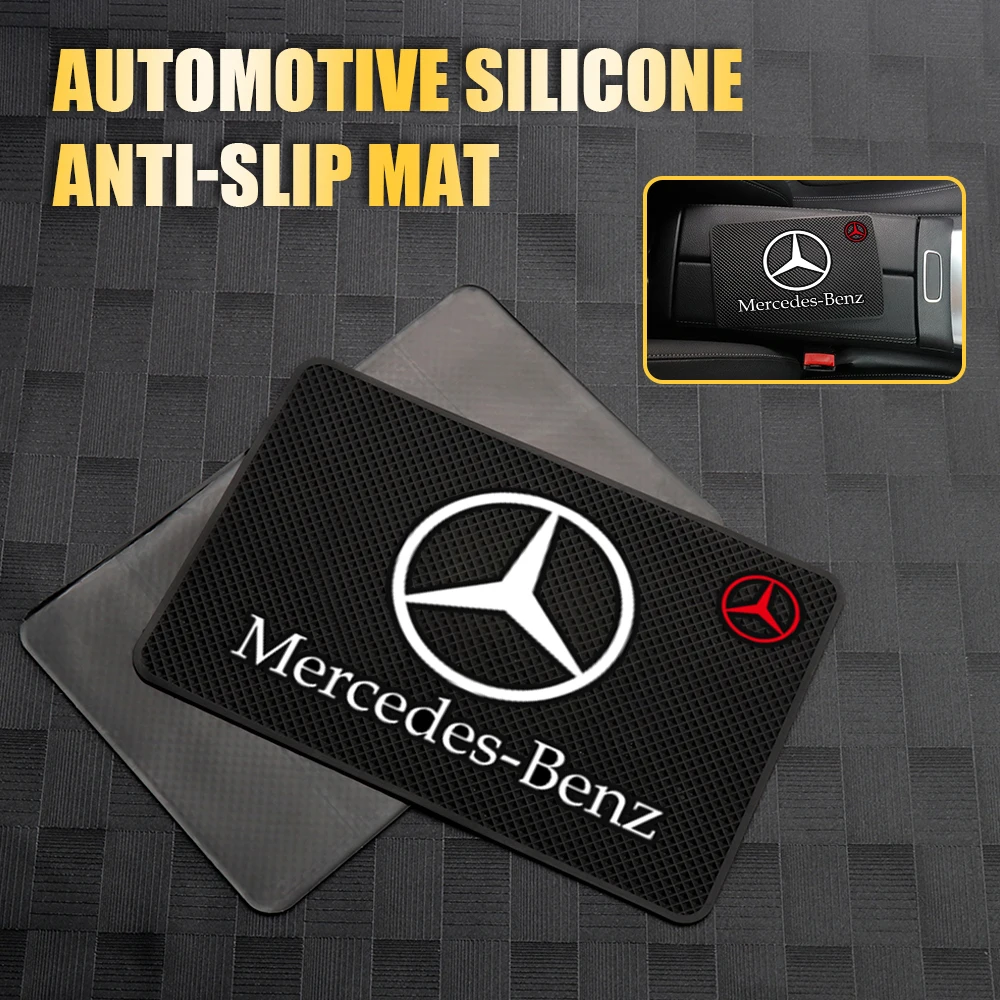 Car Dashboard Silicone Non Slip Mat Phone Holder Anti-skid Pad For Mercedes Benz AMG CLK CLA A180 W108 W201 W212 W213 W220 C260 