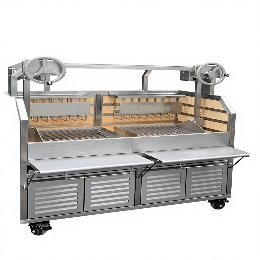 Modern Argentina Santa Maria Grill Durable Metal Gaucho Grill