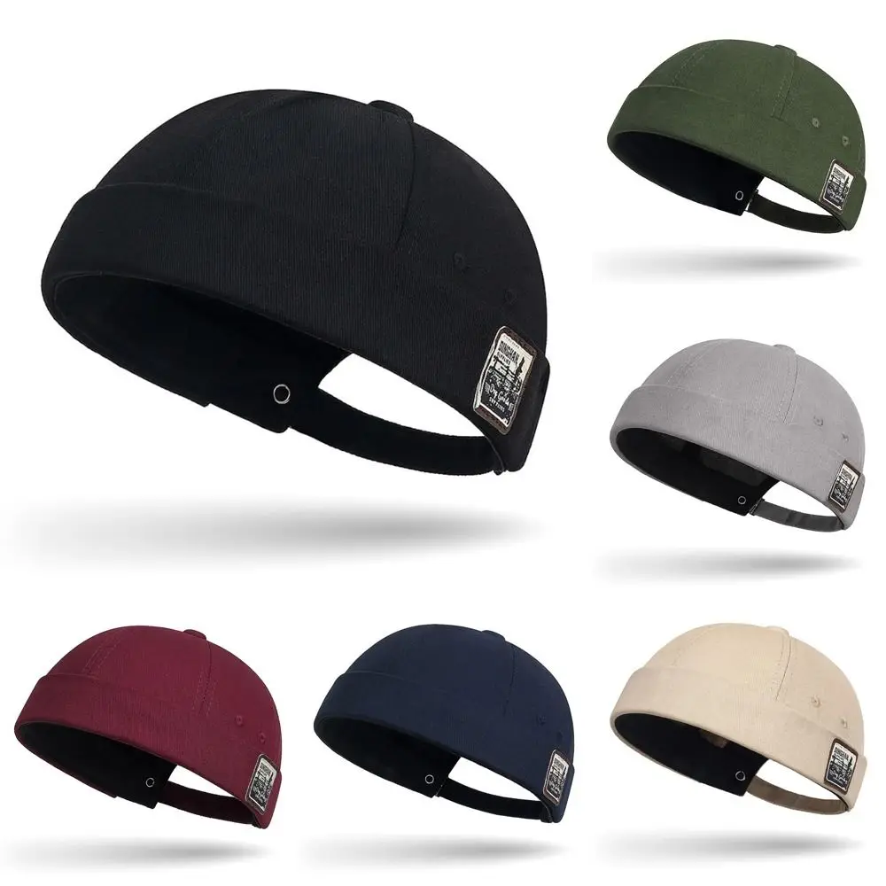Fashion Adjustable Beanie Hat Cotton Solid Color Hip Hop Cap Sunscreen Hat Women Hats & Caps