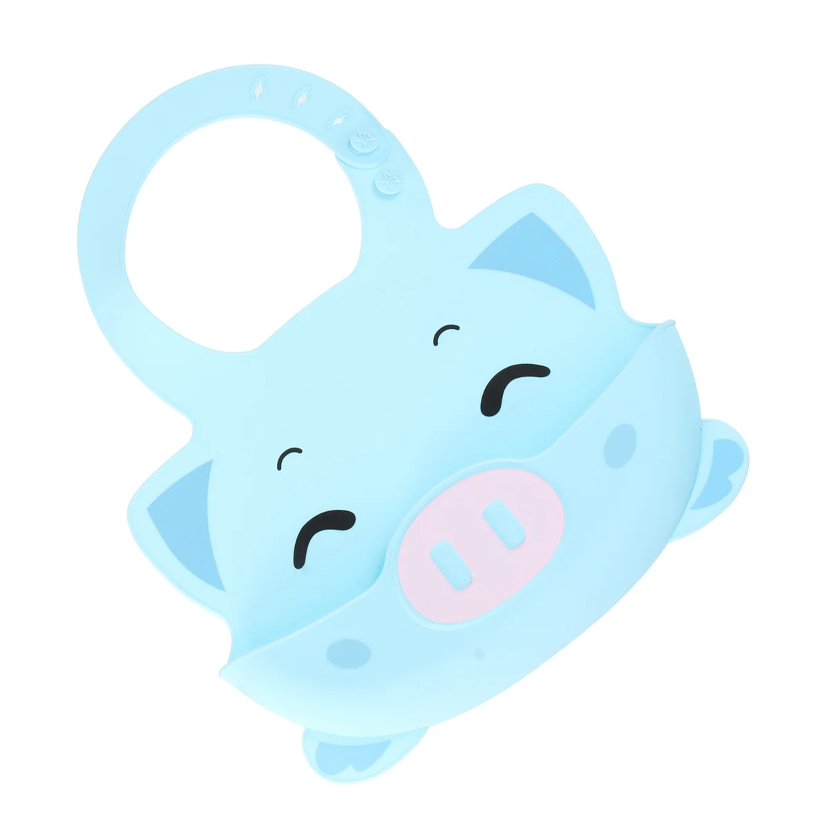 1 Buah Celemek Bayi Anti Air Silikon Motif Kartun Babi, Apron Makan Anti Air, Pelindung Air Liur, untuk Penggunaan di Rumah Perawatan