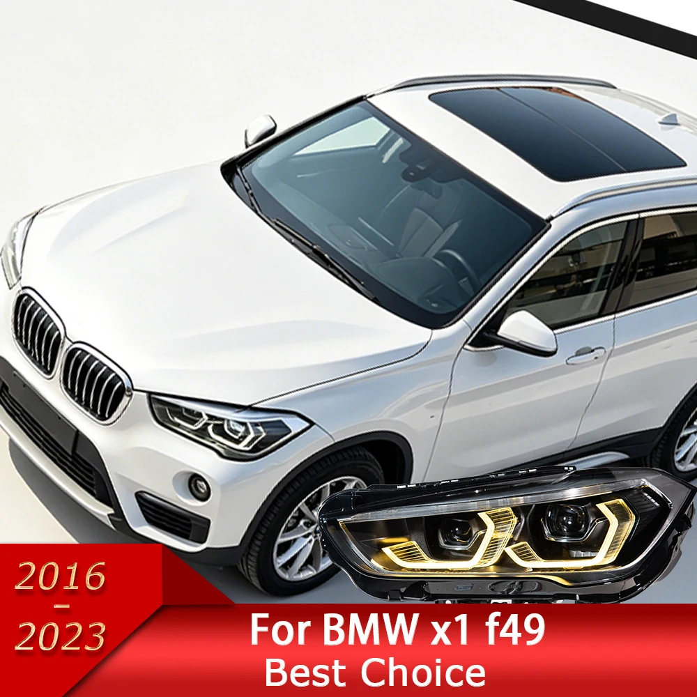 Car Headlights for BMW X1 F48 F49 LED Headlight 2016-2023 Headlights DRL Turn Signal High Beam Latest Modificati Projector