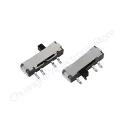 10Pcs MINI Miniature SMD SMT Side Slide Switch 2P3T 8 Pin 3 Position Toggle Switches Handle high 2mm