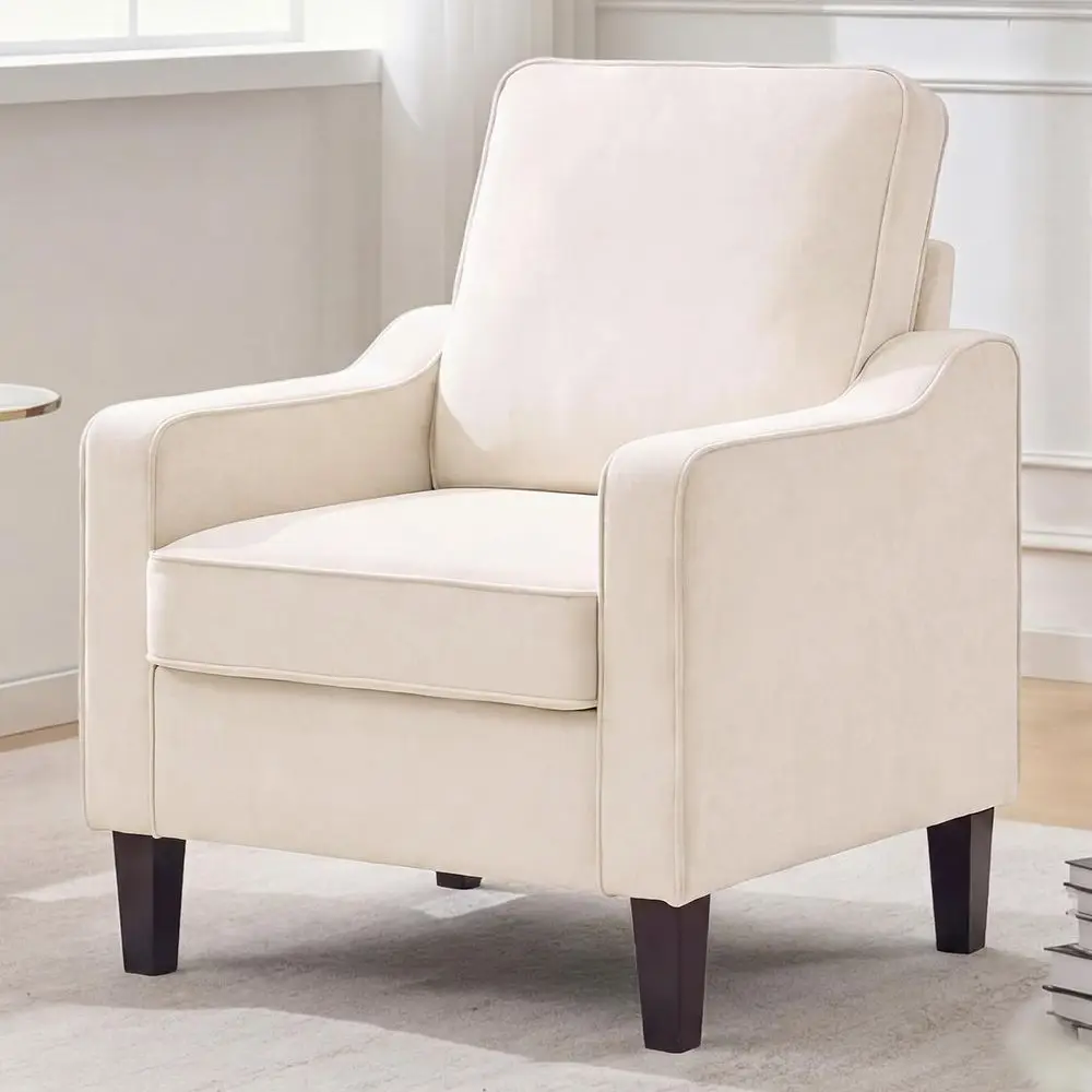 Comy Accent Chair or Living Room, Century ern Reading Chair or Bedroom, Oice and Waiting Room, Upholstered Armchair Single Soa C