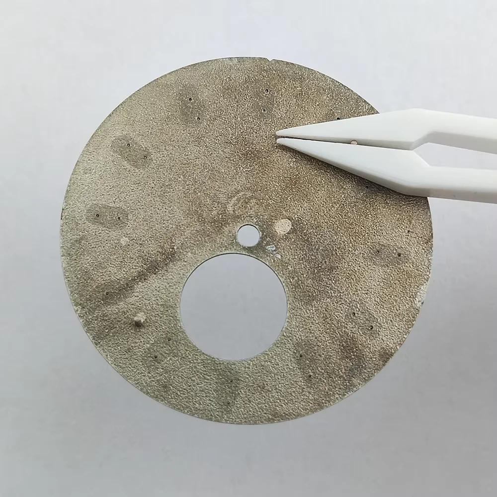 NH38 قرص 35 ملم قرص كوكتيل سطحي إنهاء NH38 إكسسوارات ساعة ميكانيكية مجوفة قرص ساعة رجالي #2