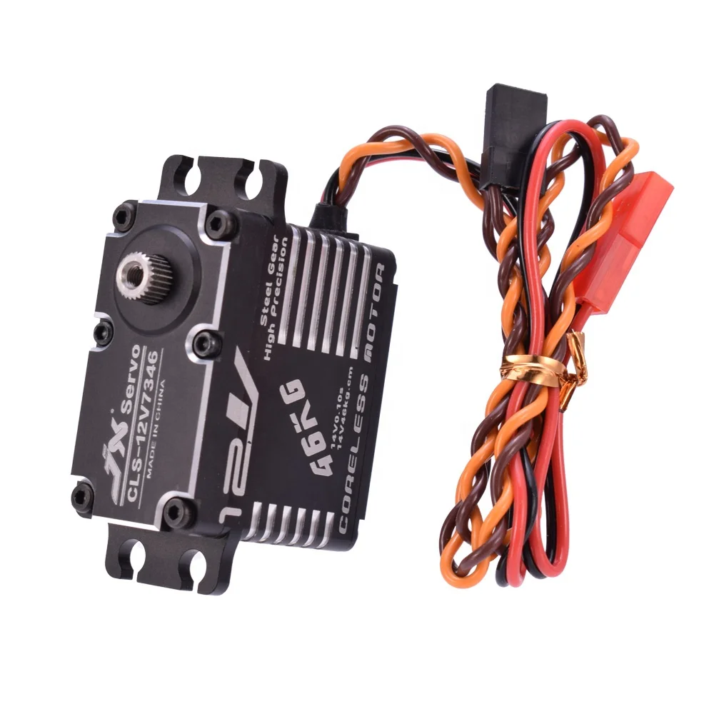 JX Servo CLS-12V7346 46KG 12V Digital Coreless Steel Gear Servo for RC Car Robot Helicopter Boat Airplane