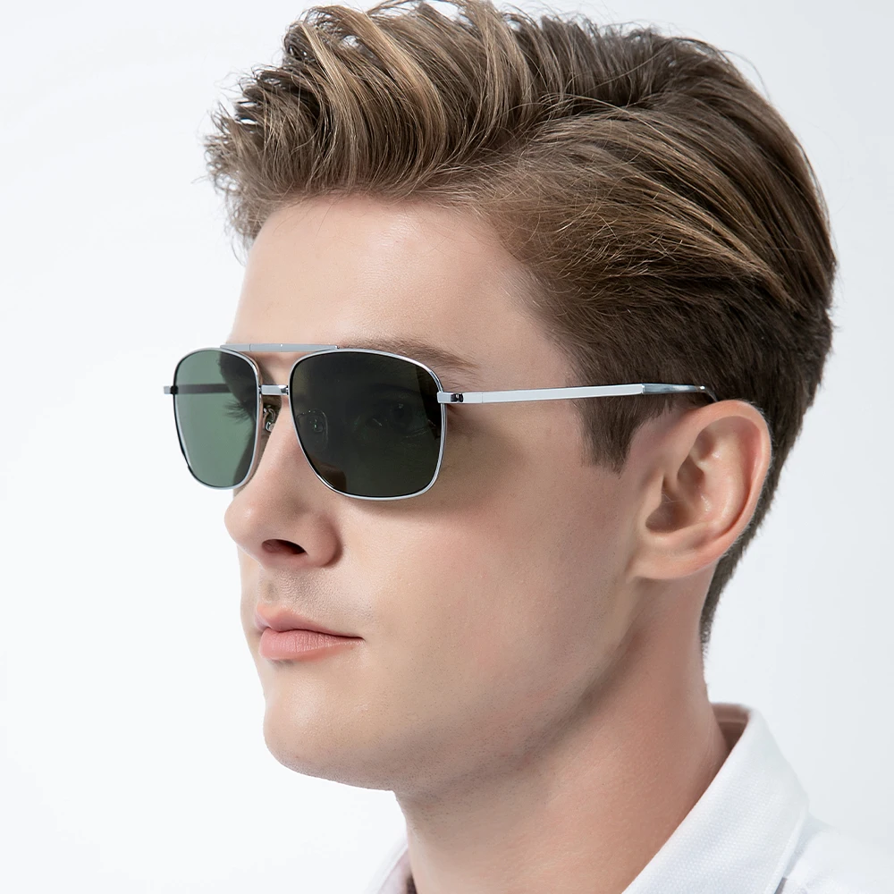 FONEX Pure Titanium Polarized Sunglasses Men Folding Square Sun Glasses for Men 2019 New High Quality Male Korean Shades 839