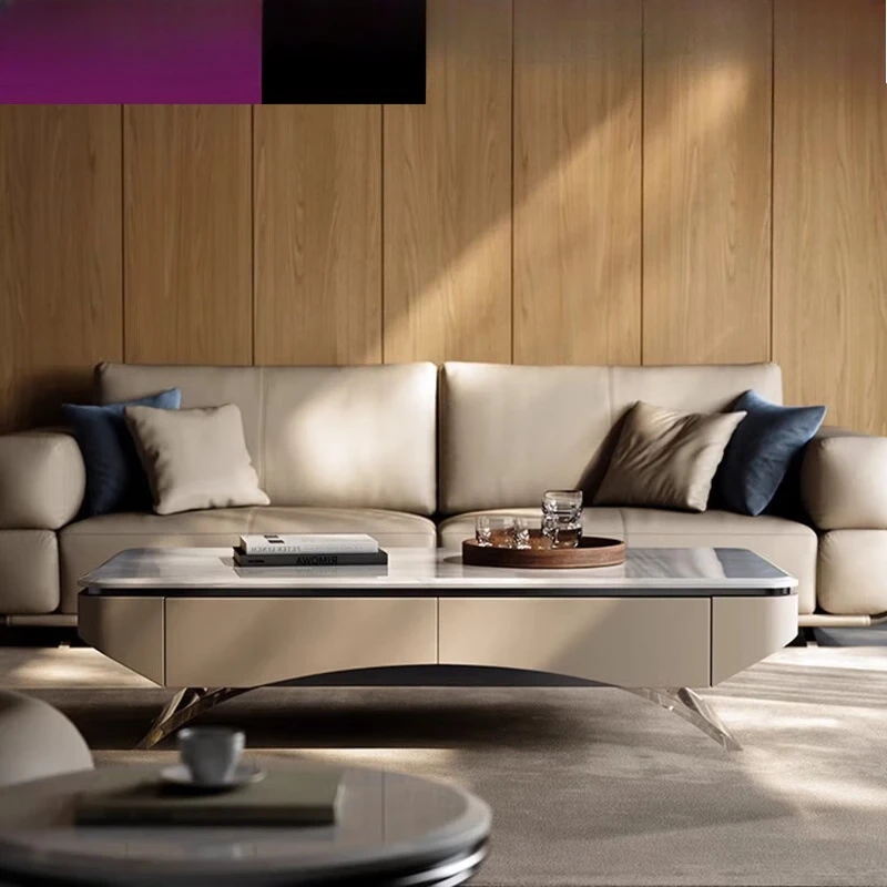 

Light luxury style, natural marble coffee table