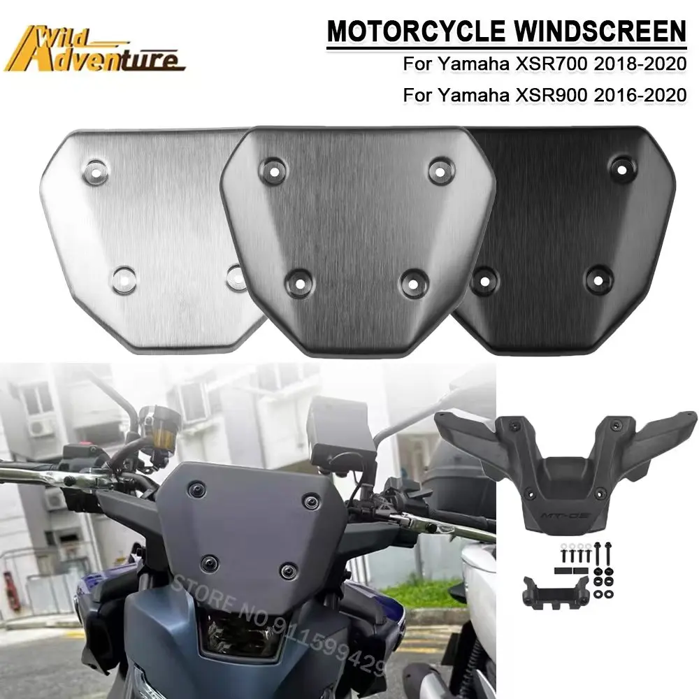

Алюминиевое ветровое стекло мотоцикла для Yamaha MT-09 MT09 SP 2024, переднее лобовое стекло, защитная пленка для экрана, защитные детали
