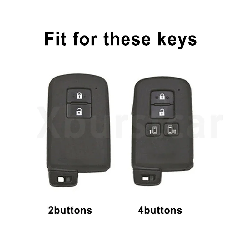 Gold Edge TPU Car Key Case Cover for Toyota RAV4 Camry Land Cruiser Highlander Prius CHR Aygo Corolla Yaris Prado Auris Avalon