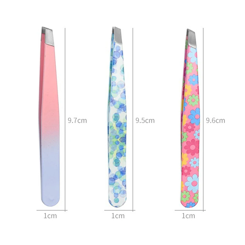 Professional Stainless Steel 96 Eyebrow Clip Cartoon Pattern Eyebrow Tweezers Trim Eyebrow Eyebrow Clip Makeup Eyebrow Clip