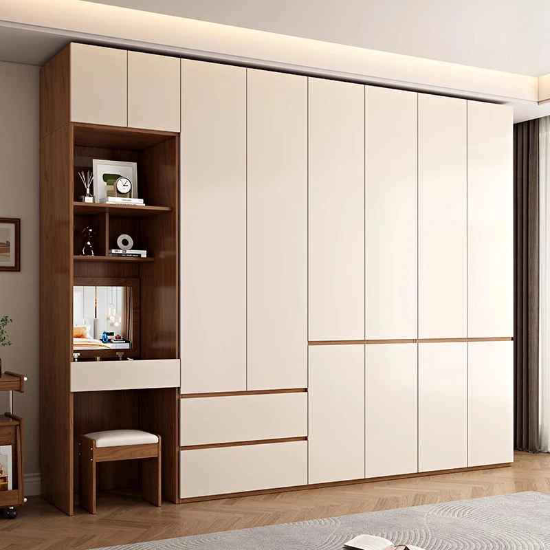 

Partitions Cupboard Wooden Closet Storage Clothes Organizer Shelves Wardrobe Makeup Space Saving Vestidores Trendy Furniture