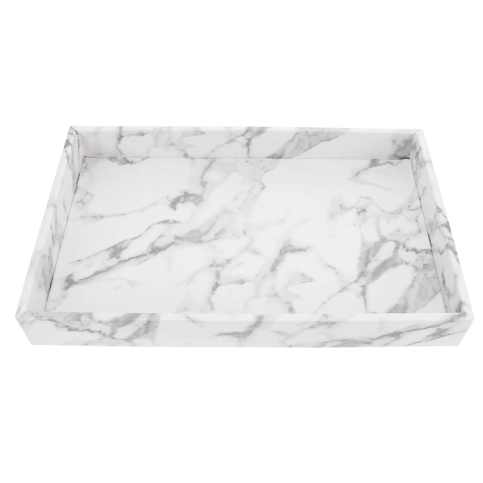 

1pc Marble Grain Home Organizing Creative Jewelry Tray Sundries Organizer Delicate Finishing Tray Bathroom Accessories Counter